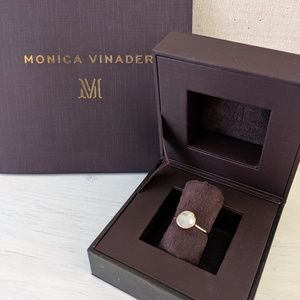 Monica Vinader Moonstone Siren Stacking Ring